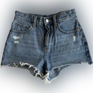 EUC | Uniqlo High Waisted Denim Shorts